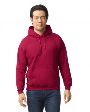 Antique Cherry Red Men's Gildan 18500 Hoodie Sweatshirt | WTPK53819