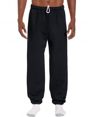 Black Women's Gildan 18200 Sweatpants | CMRY17240