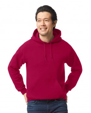 Cardinal Red Men's Gildan 18500 Hoodie Sweatshirt | CIWJ34529