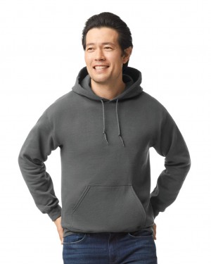 Charcoal Men's Gildan 18500 Hoodie | PRQV67854