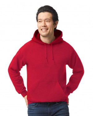 Cherry Red Men's Gildan 18500 Hoodie Sweatshirt | VGKY38597