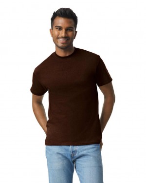 Dark Chocolate Men's Gildan 2000 T-Shirts | NAEC27589