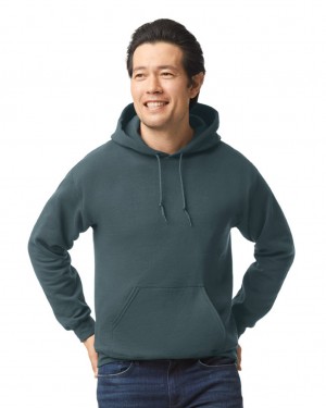 Dark Heather Men's Gildan 18500 Hoodie | ATGS59823