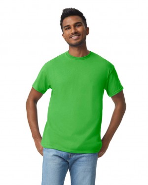 Electric Green Men's Gildan 5000 T-Shirts | PKVR46702