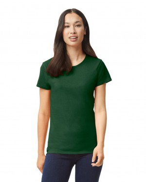 Forest Green Women's Gildan 5000L T-Shirts | TMGY14637