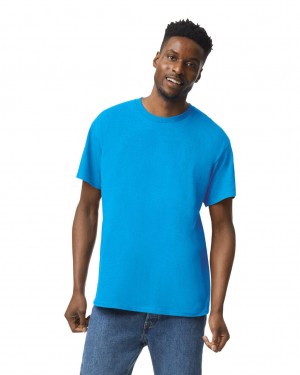 Heather Sapphire Men's Gildan 5000 T-Shirts | FWVR37106