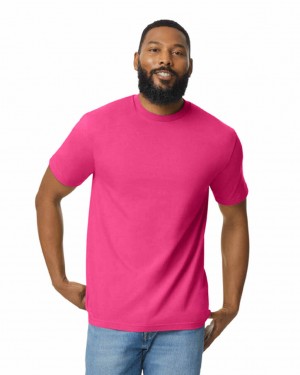 Heliconia Men's Gildan 65000 Midweight T-Shirts | LAQM45269