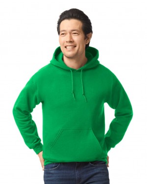 Irish Green Men's Gildan 18500 Hoodie Sweatshirt | EHFV35294