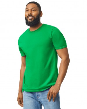 Irish Green Men's Gildan 64000 T-Shirts | VRAT98461