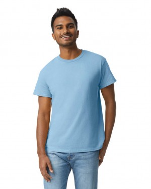 Light Blue Men's Gildan 2000 T-Shirts | HIAQ70153