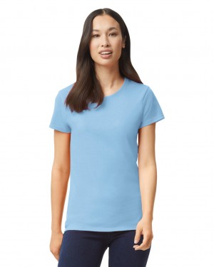 Light Blue Women's Gildan 5000L T-Shirts | CRPF29053