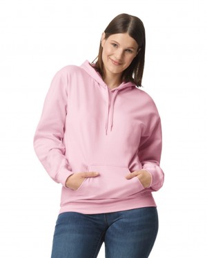 Light Pink Women's Gildan SF500 Midweight Fleece Hoodie | DXFK42713