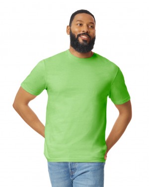 Lime Men's Gildan 64000 T-Shirts | BHRE01293