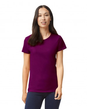 Maroon Women's Gildan 5000L T-Shirts | HUYP81365