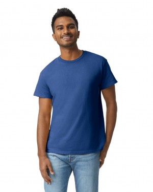 Metro Blue Men's Gildan 2000 T-Shirts | BMFZ91056