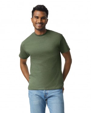 Military Green Men's Gildan 2000 T-Shirts | UVSI63129