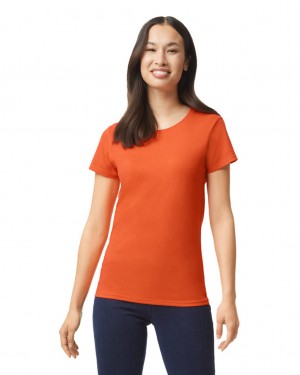 Orange Women's Gildan 5000L T-Shirts | APLD45618