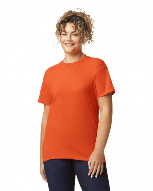 Orange Women's Gildan 8000 T-Shirts | MTGK10758