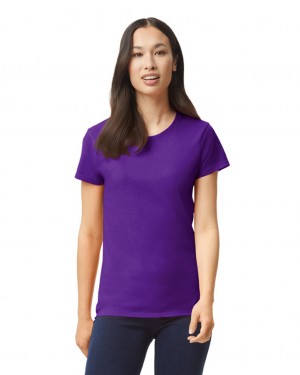 Purple Women's Gildan 5000L T-Shirts | JDAE58621