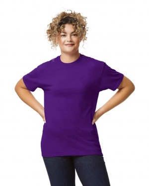 Purple Women's Gildan 8000 T-Shirts | KHRZ21689