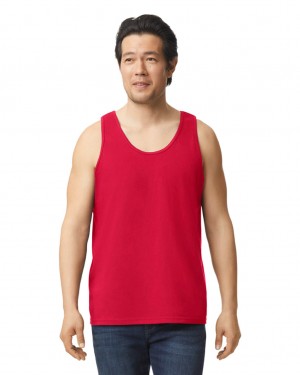 Red Men's Gildan 2200 Tanks | EHKV96483