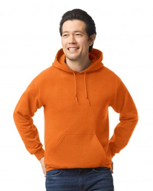 S Orange Men's Gildan 18500 Hoodie Sweatshirt | SKLI96718