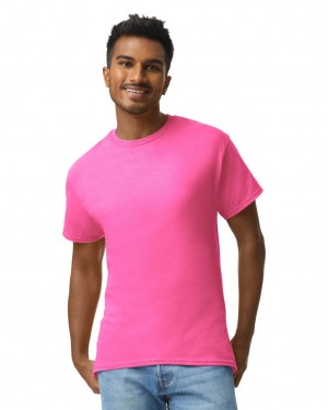 Safety Pink Men's Gildan 2000 T-Shirts | LYTC82301