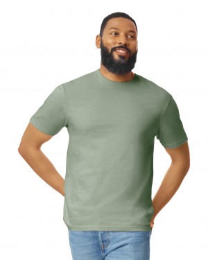 Sage Men's Gildan 64000 T-Shirts | VURL42761