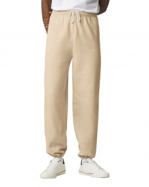 Sand Women's Gildan 18200 Sweatpants | VEMF47102