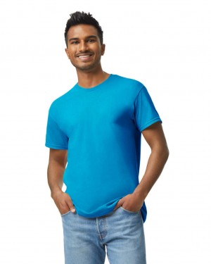 Sapphire Men's Gildan 5000 T-Shirts | AVBM69403