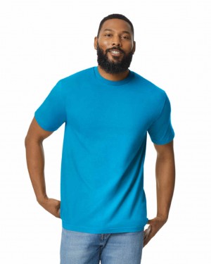 Sapphire Men's Gildan 65000 Midweight T-Shirts | GBKQ37891