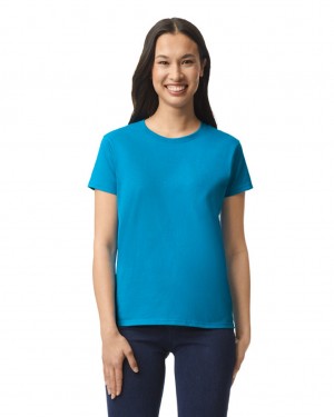 Sapphire Women's Gildan 2000L T-Shirts | NHSF51739