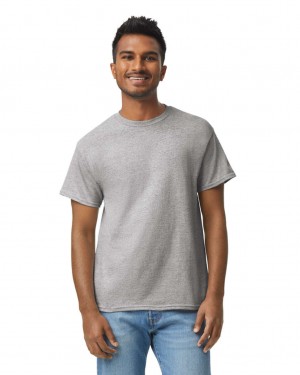 Sport Grey Men's Gildan 5000 T-Shirts | RFTU72934