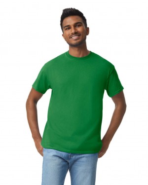 Turf Green Men's Gildan 5000 T-Shirts | EAMB68032