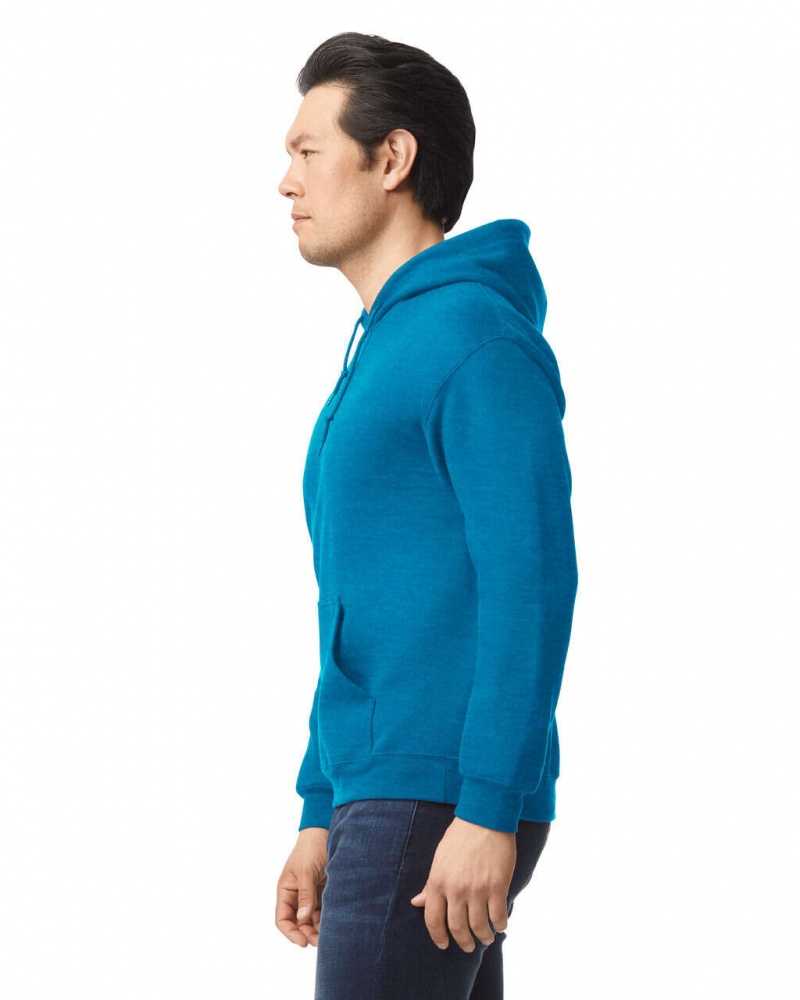 Antique Sapphire Men's Gildan 18500 Hoodie Sweatshirt | YHGI93170