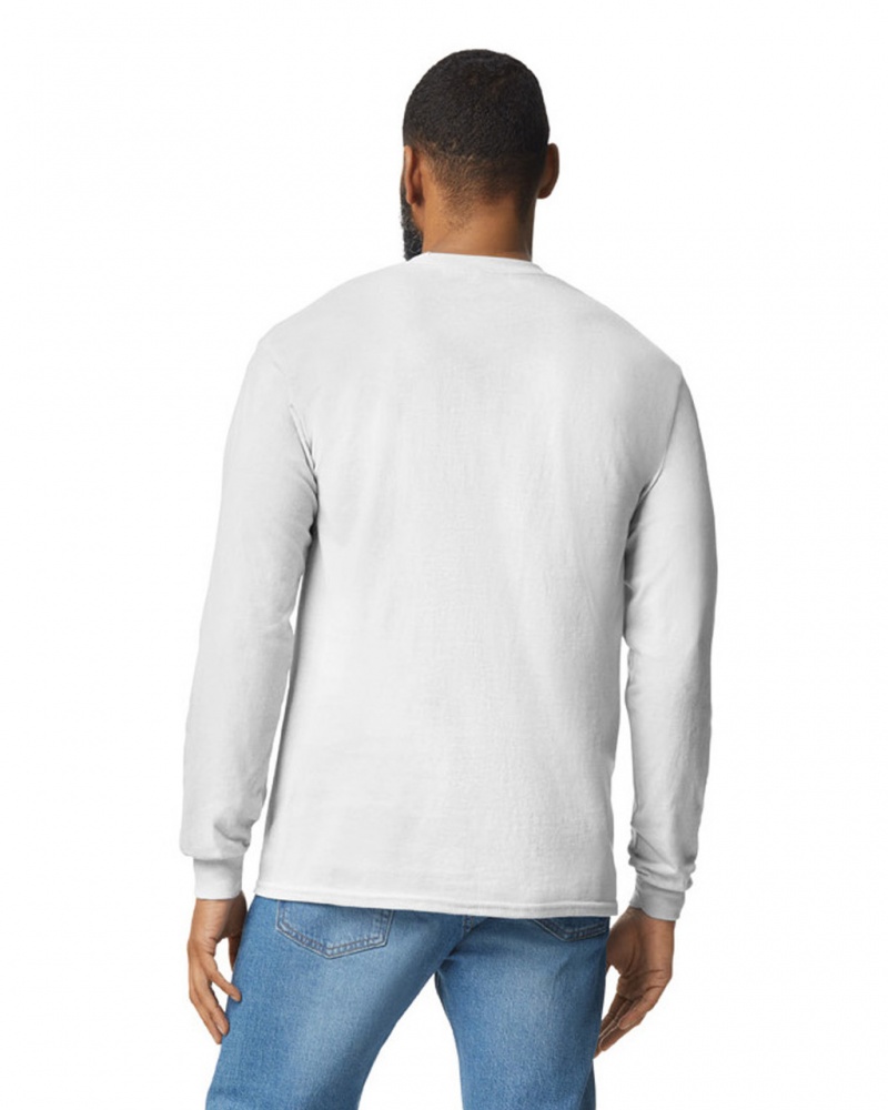 Ash Grey Men's Gildan 5400 Long Sleeve T-Shirts | UYOL23597