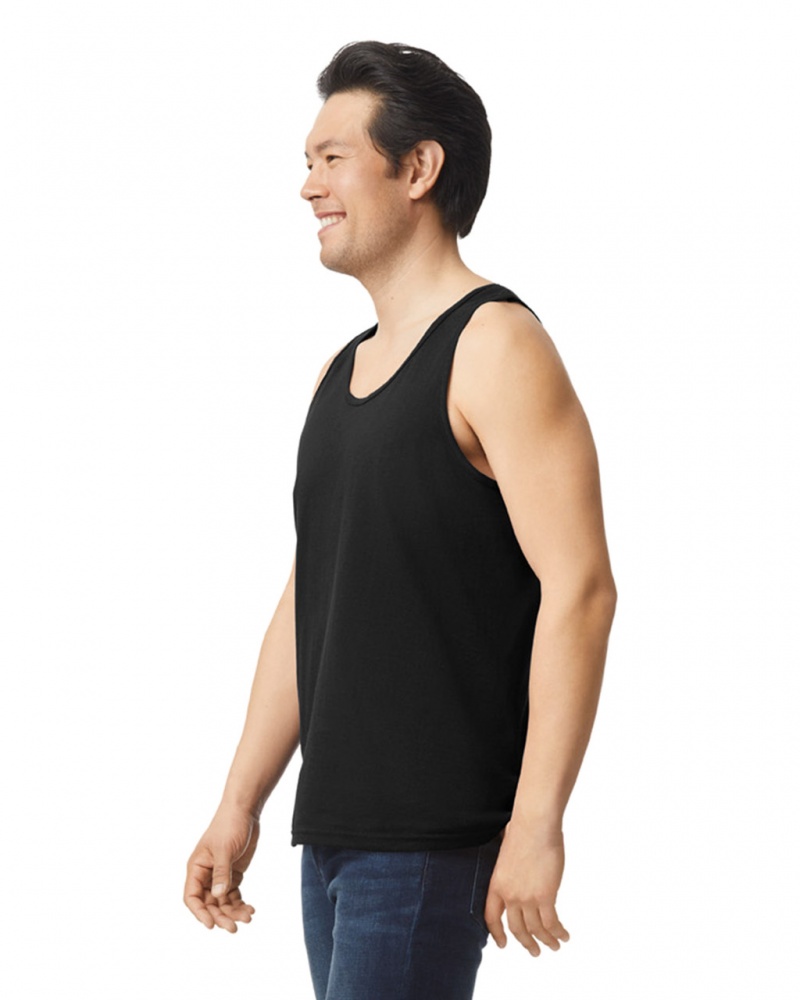 Black Men's Gildan 2200 Tanks | OVRB84275