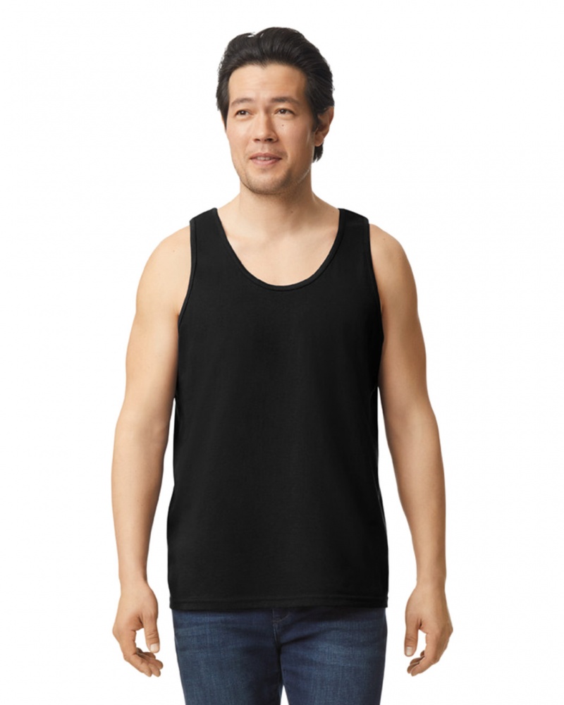 Black Men\'s Gildan 2200 Tanks | OVRB84275