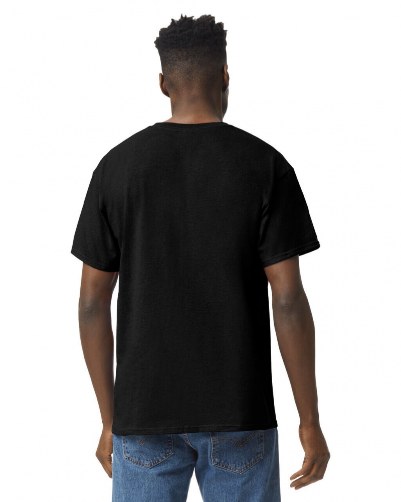 Black Men's Gildan 5000 T-Shirts | IEKA40831