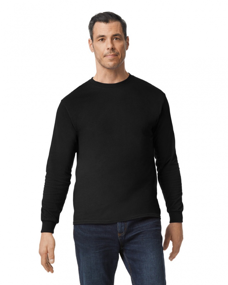 Black Men\'s Gildan 5400 Long Sleeve T-Shirts | XHSA36741