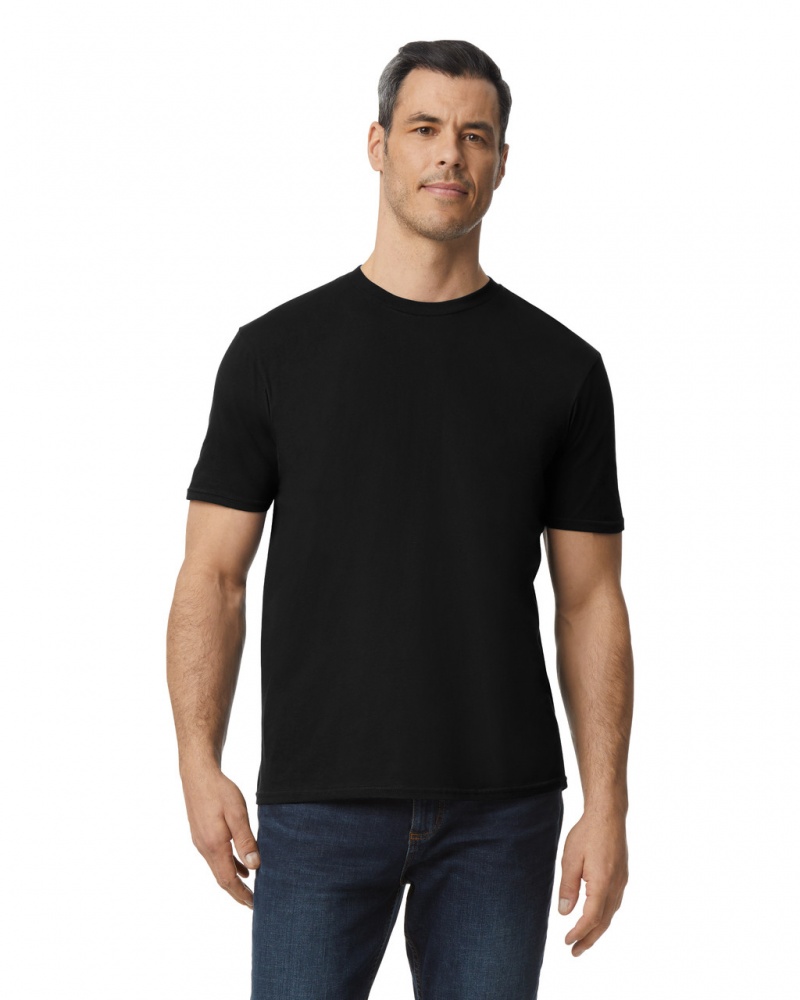 Black Men\'s Gildan 980 T-Shirts | CDPJ94678