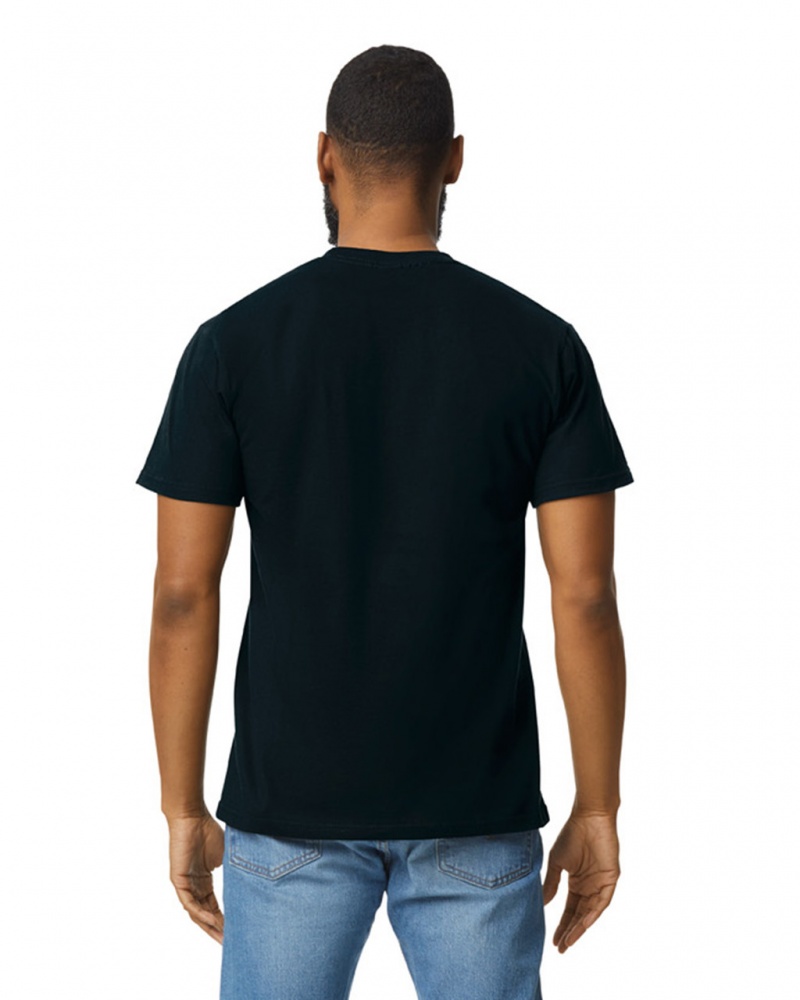 Black Men's Gildan H000 T-Shirts | SCEO26975