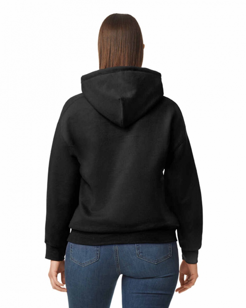 Black Women's Gildan 12500 Hoodie Sweatshirt | PZMH83597