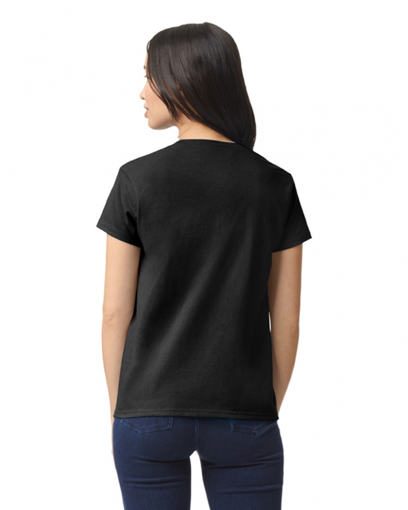 Black Women's Gildan 2000L T-Shirts | QMOA48290