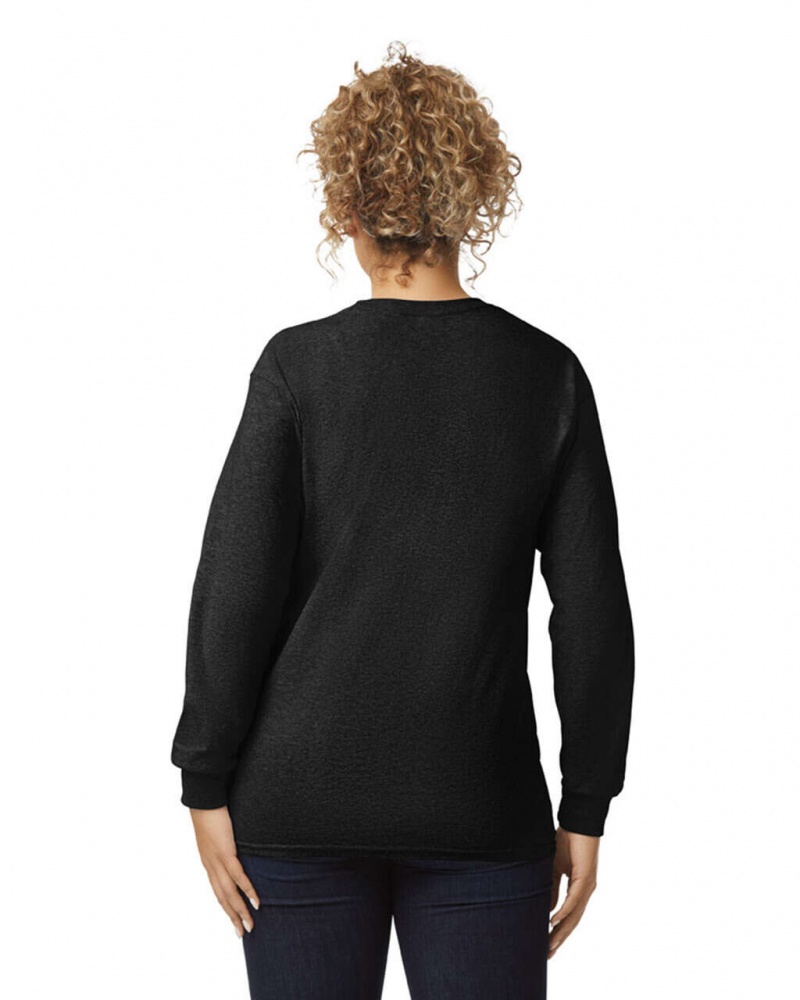 Black Women's Gildan 2400 Long Sleeve T-Shirts | ZIRN71236