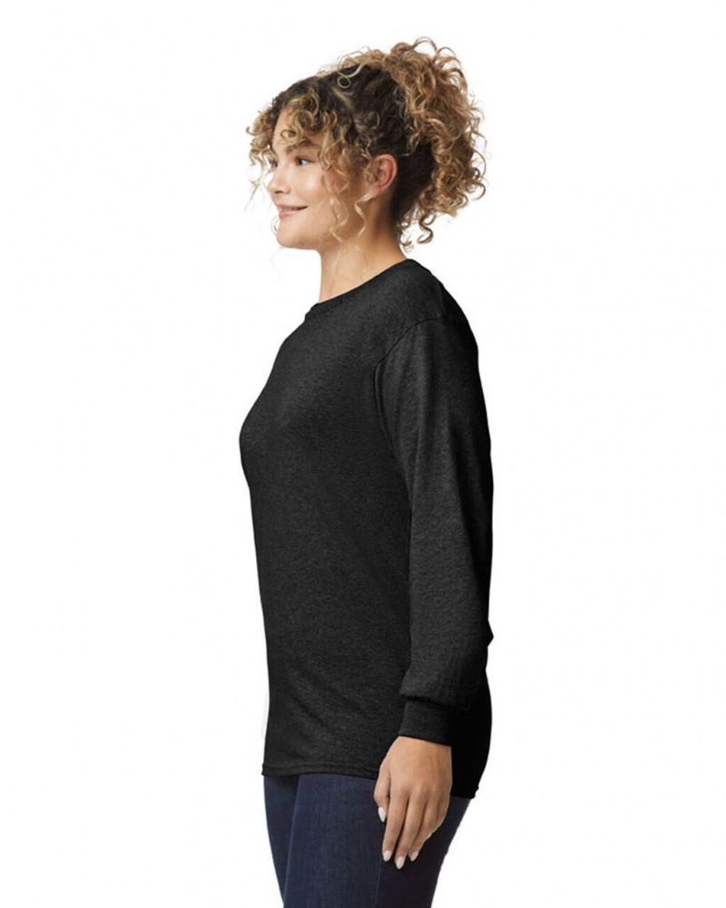 Black Women's Gildan 2400 Long Sleeve T-Shirts | ZIRN71236