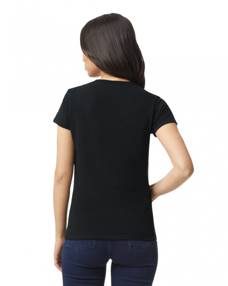 Black Women's Gildan 5000L T-Shirts | OEQS38547