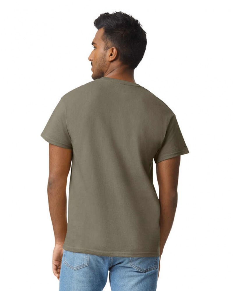 Brown Men's Gildan 2000 T-Shirts | HNEL73618