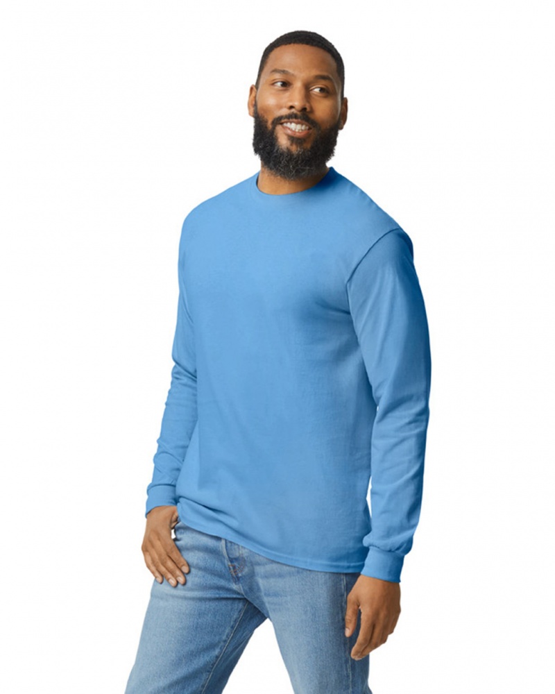 Carolina Blue Men's Gildan 5400 Long Sleeve T-Shirts | GWTB21970