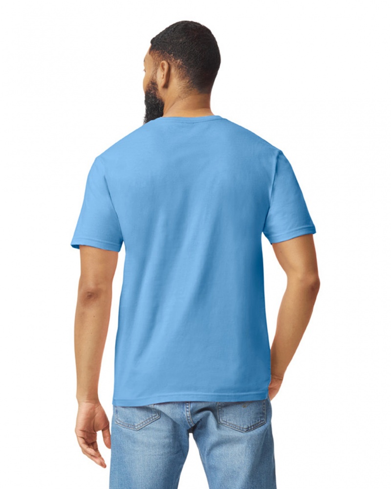 Carolina Blue Men's Gildan 64000 T-Shirts | WZBP18095